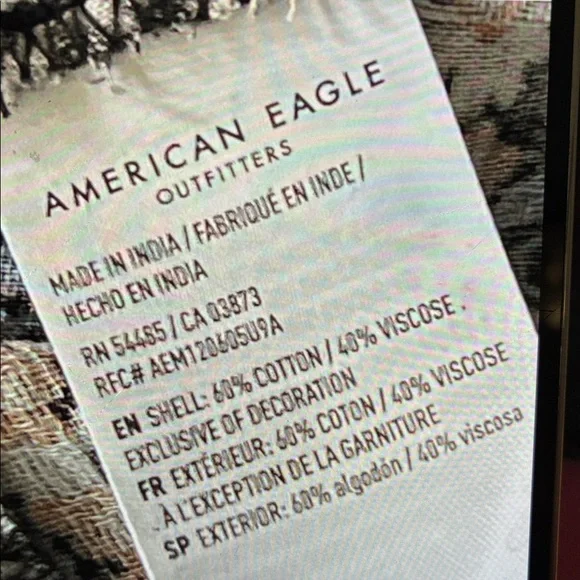 American Eagle boho Blouse Top XS - Picture 3 of 6